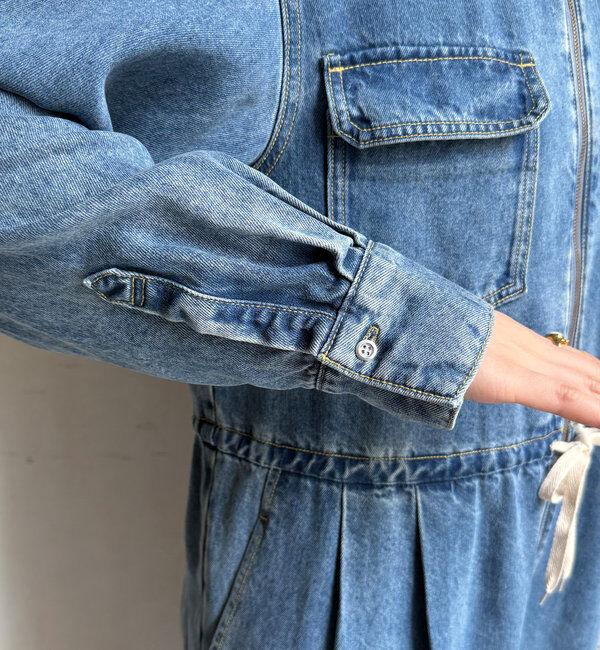  「テンセルデニムジャンプスーツ」|ワンピース|