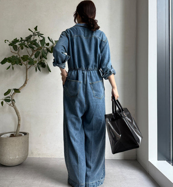  「テンセルデニムジャンプスーツ」|ワンピース|