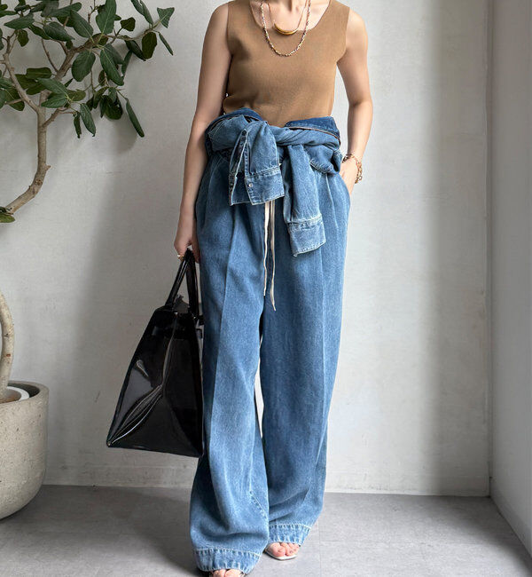  「テンセルデニムジャンプスーツ」|ワンピース|