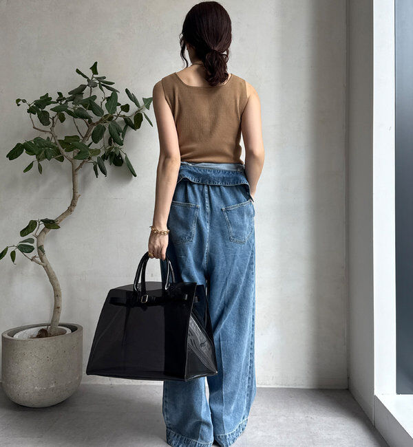  「テンセルデニムジャンプスーツ」|ワンピース|