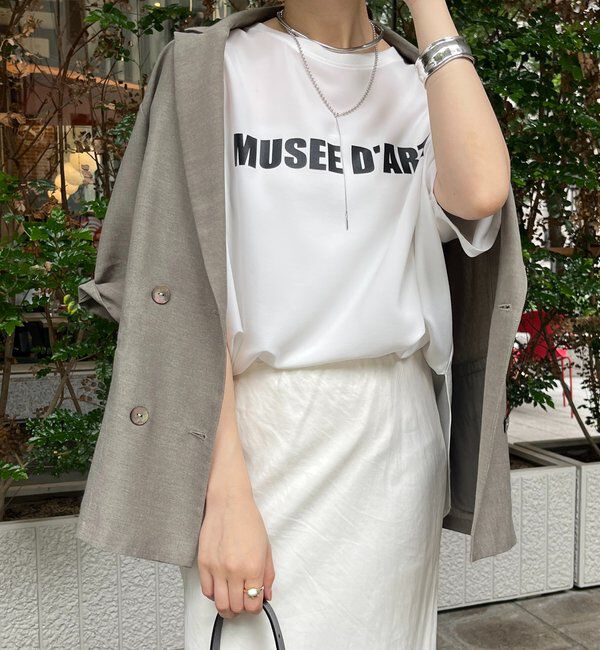  「ジョーゼットロゴTEE」|シャツ・ブラウス|オフホワイト