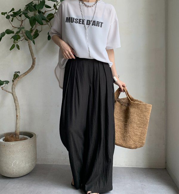  「ジョーゼットロゴTEE」|シャツ・ブラウス|