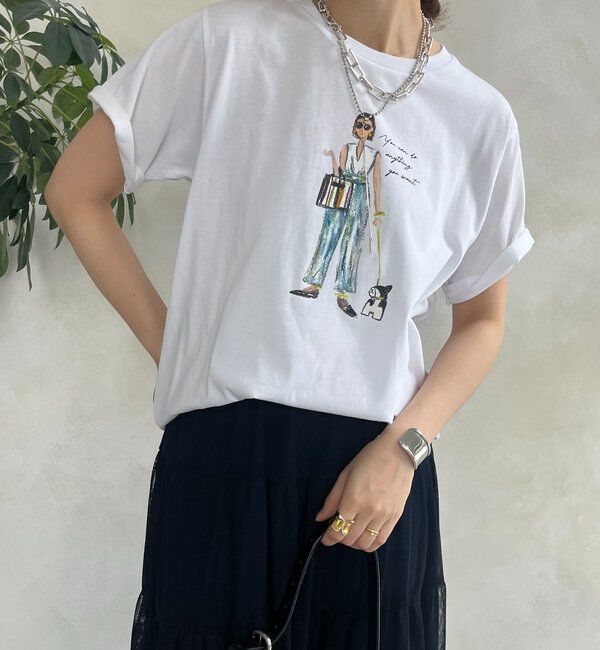  「【WEB限定】GirlイラストTEE」|Tシャツ・カットソー|