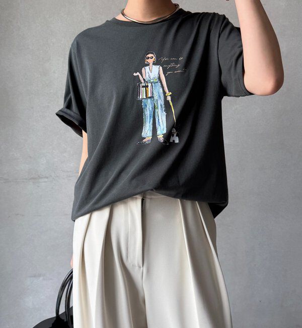  「【WEB限定】GirlイラストTEE」|Tシャツ・カットソー|