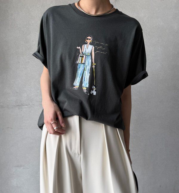  「【WEB限定】GirlイラストTEE」|Tシャツ・カットソー|