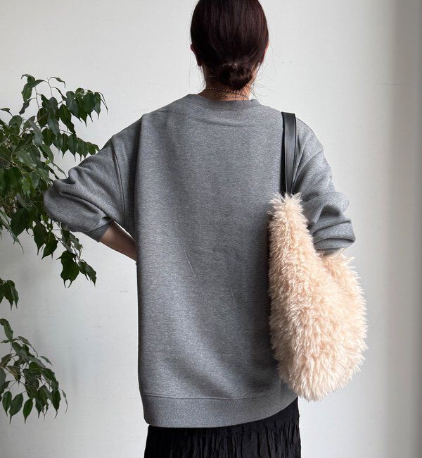  「【WEB限定】裏起毛ヘムラインロゴトップス」|Tシャツ・カットソー|