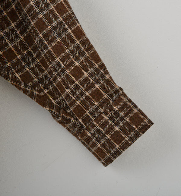  「【WHIMSIC】フランネルチェックレギュラーカラーシャツ」|シャツ・ブラウス|