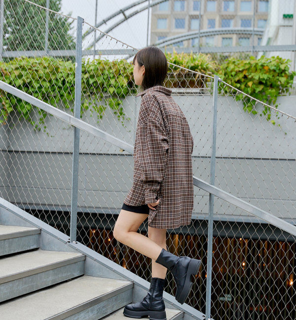  「【WHIMSIC】フランネルチェックレギュラーカラーシャツ」|シャツ・ブラウス|