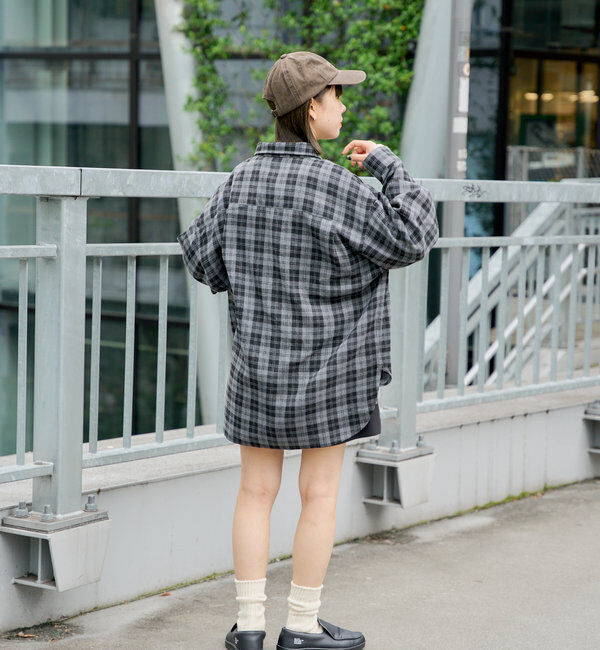  「【WHIMSIC】フランネルチェックレギュラーカラーシャツ」|シャツ・ブラウス|