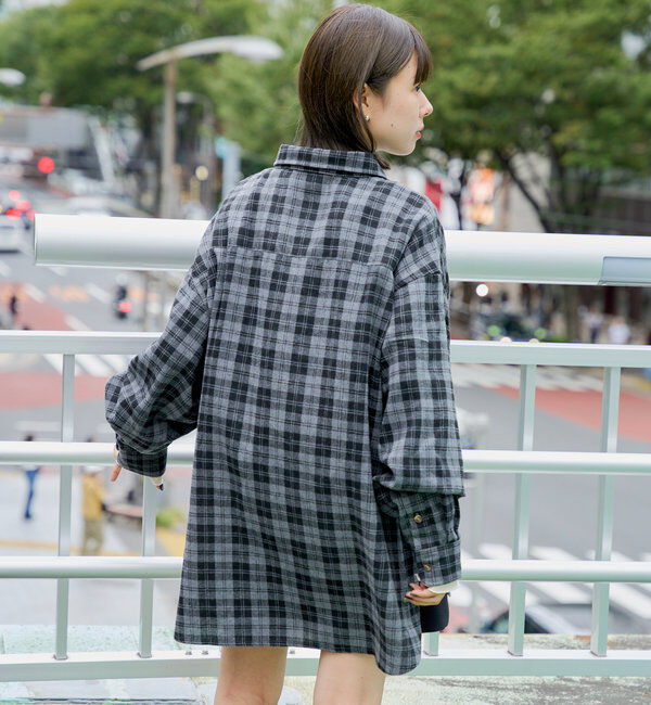 「【WHIMSIC】フランネルチェックレギュラーカラーシャツ」|シャツ・ブラウス|