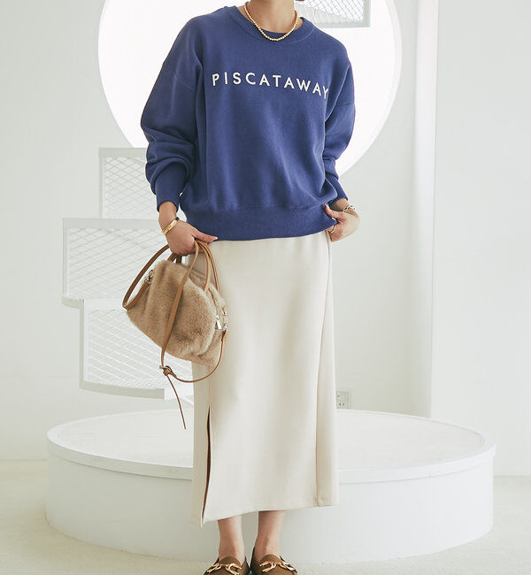  「《リラクシーに着られる》PISCATAWAYロゴニット」|ニット・セーター|
