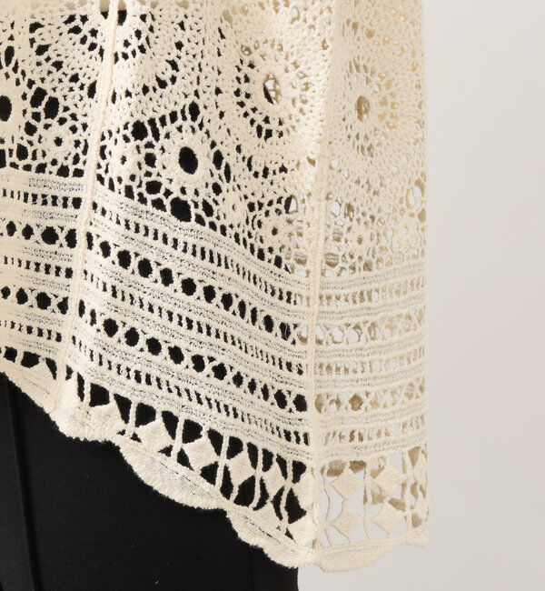  「《大人の主役級レイヤード》クロシェ編みベスト」|ニット・セーター|