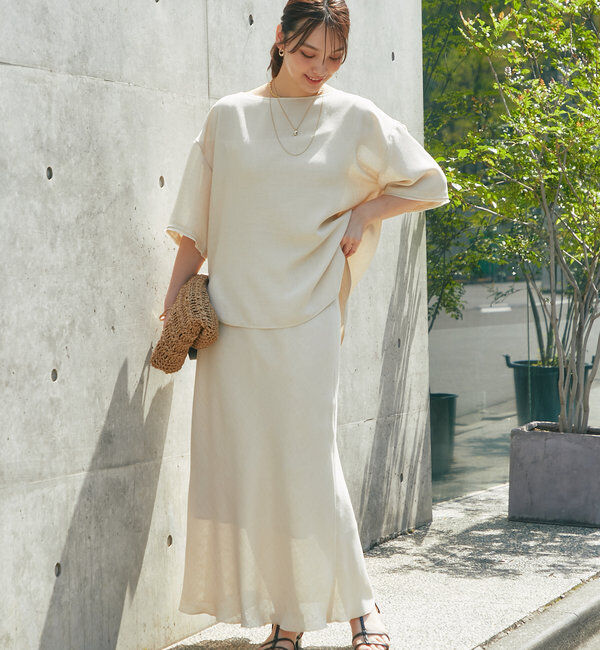  「メッシュフレアスカート」|スカート|