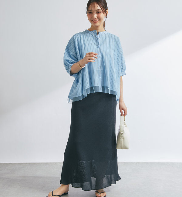  「メッシュフレアスカート」|スカート|