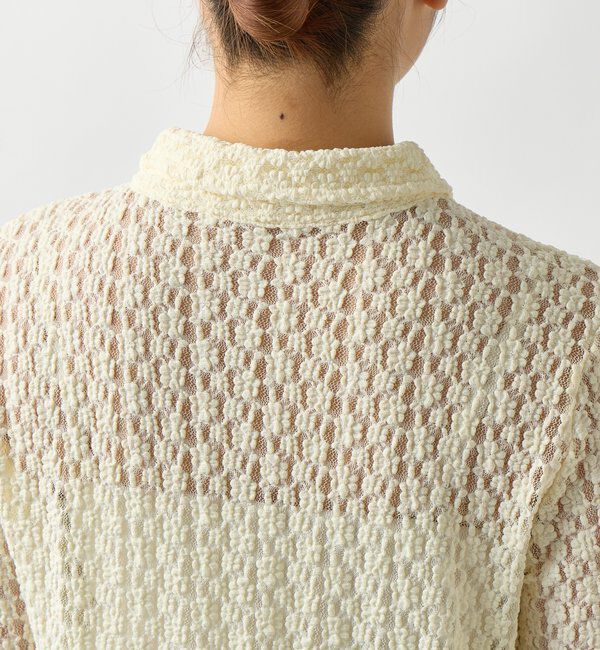  「《抜け感と上品さをまとう》レースシャツ」|Tシャツ・カットソー|