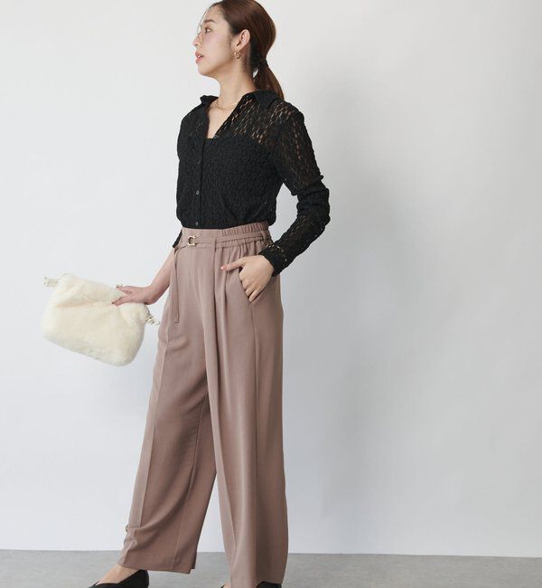  「《抜け感と上品さをまとう》レースシャツ」|Tシャツ・カットソー|
