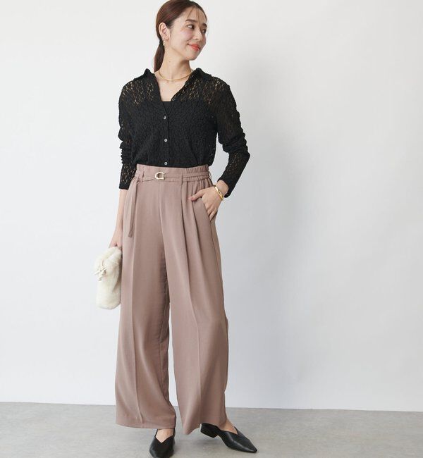  「《抜け感と上品さをまとう》レースシャツ」|Tシャツ・カットソー|