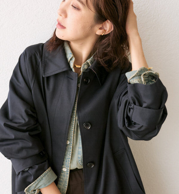  「【MONN.:. (モン)】オーバーステンカラーコート」|その他|