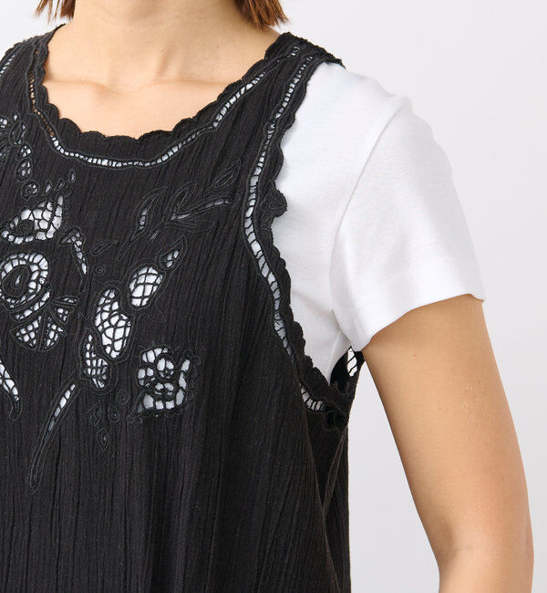  「【a Nice （ア ・ニース）】エンブロイダリーコンビネゾン」|ワンピース|