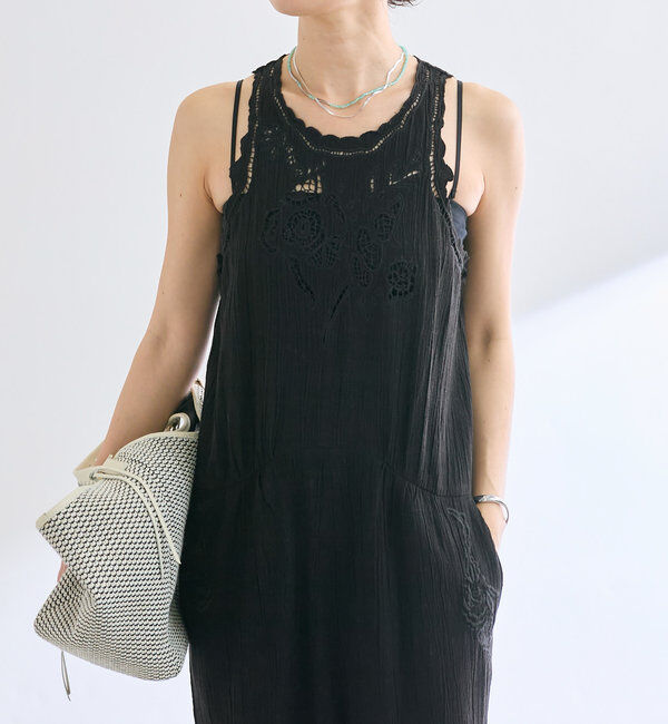  「【a Nice （ア ・ニース）】エンブロイダリーコンビネゾン」|ワンピース|