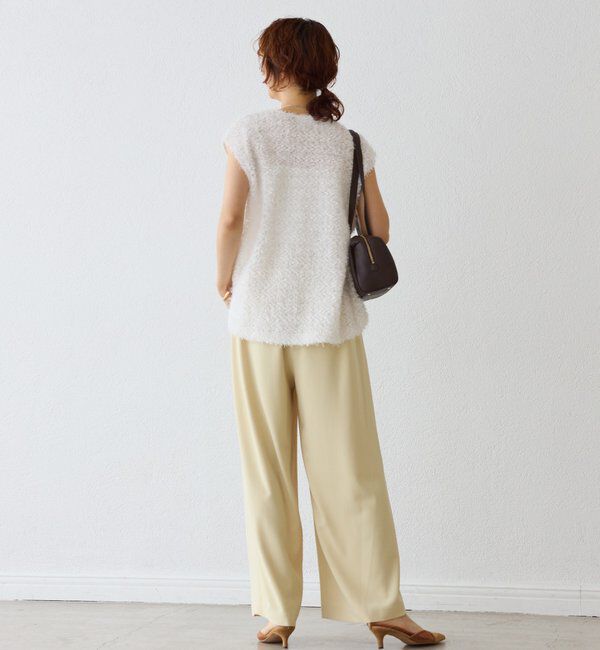  「予約【新色追加/着映え】フェザーチュールベスト」|ベスト・ジレ|