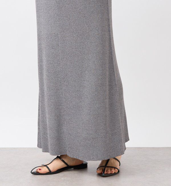  「【ひんやりタッチ/セットアップ対応可】レーヨン混ナローフレアスカート」|スカート|