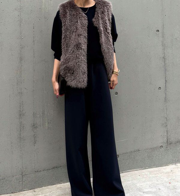  「【CHIKAコラボ】【美脚パンツ】ワイドドロストパンツ」|その他|