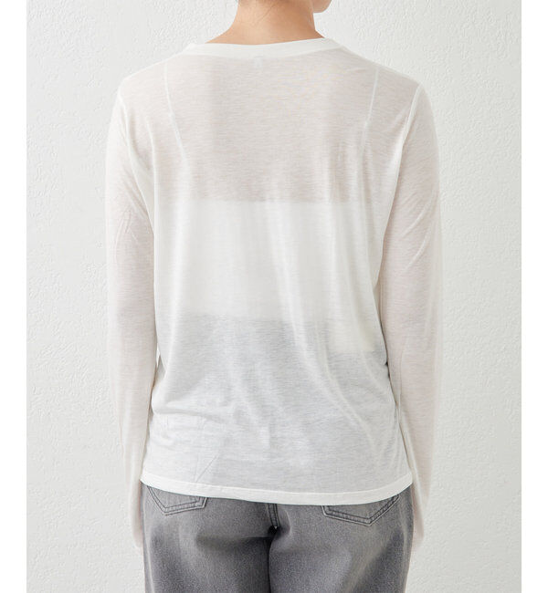  「【BASERANGE】シアーロングスリーブTee」|Tシャツ・カットソー|