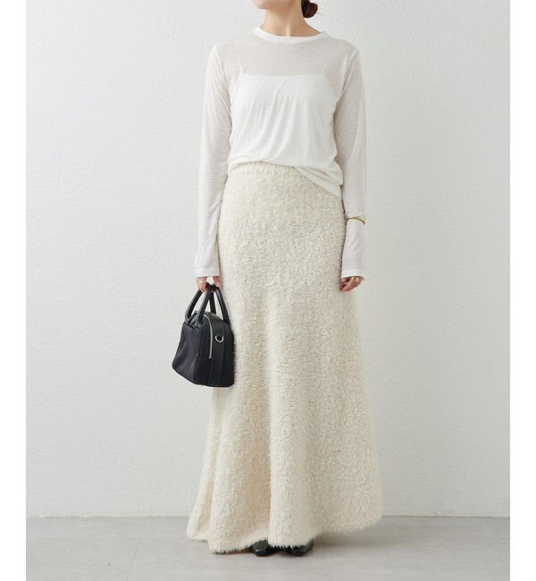  「【BASERANGE】シアーロングスリーブTee」|Tシャツ・カットソー|