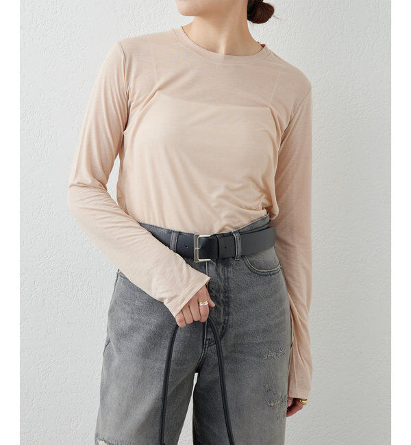  「【BASERANGE】シアーロングスリーブTee」|Tシャツ・カットソー|