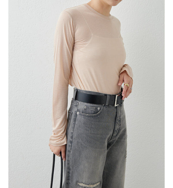  「【BASERANGE】シアーロングスリーブTee」|Tシャツ・カットソー|