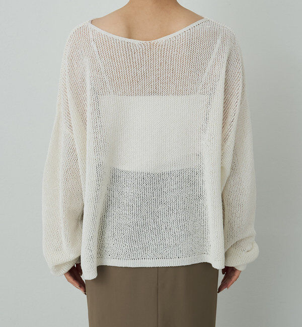  「リネンメッシュプルオーバー」|ニット・セーター|