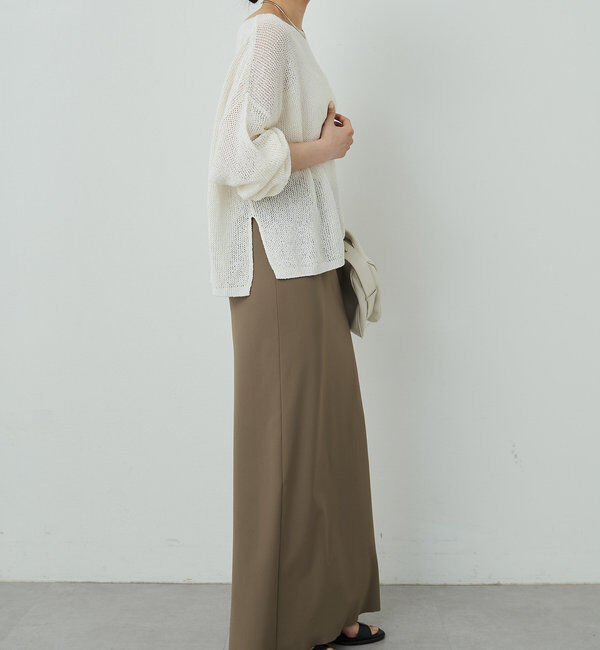  「リネンメッシュプルオーバー」|ニット・セーター|