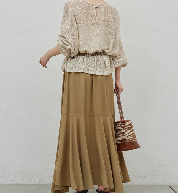  「リネンメッシュプルオーバー」|ニット・セーター|