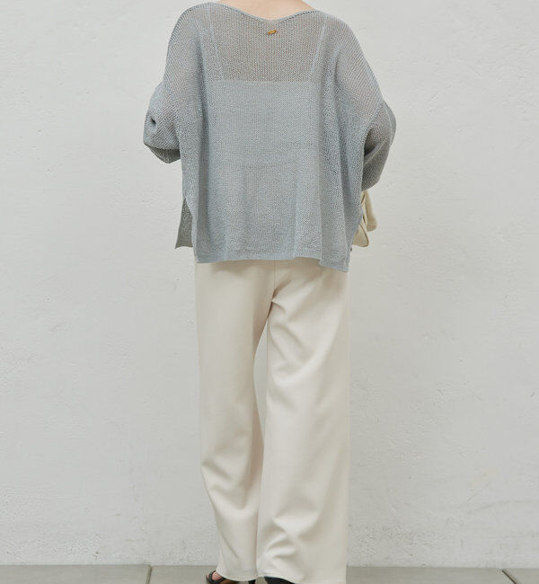  「リネンメッシュプルオーバー」|ニット・セーター|