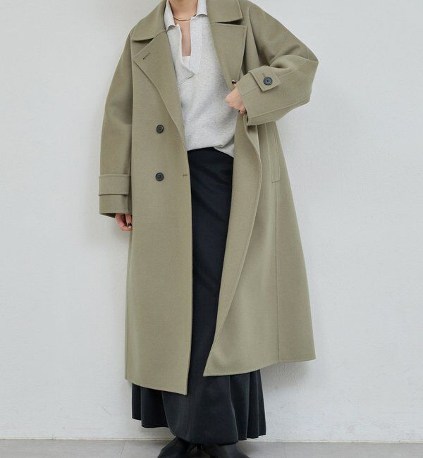  「【HERITANOVUM】ウールカシミヤチェストリバーコート」|その他|