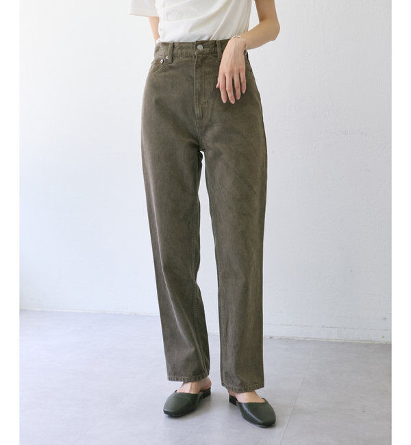  「【ai no de】new kurashiki ストレートPT」|デニム|ブラウン