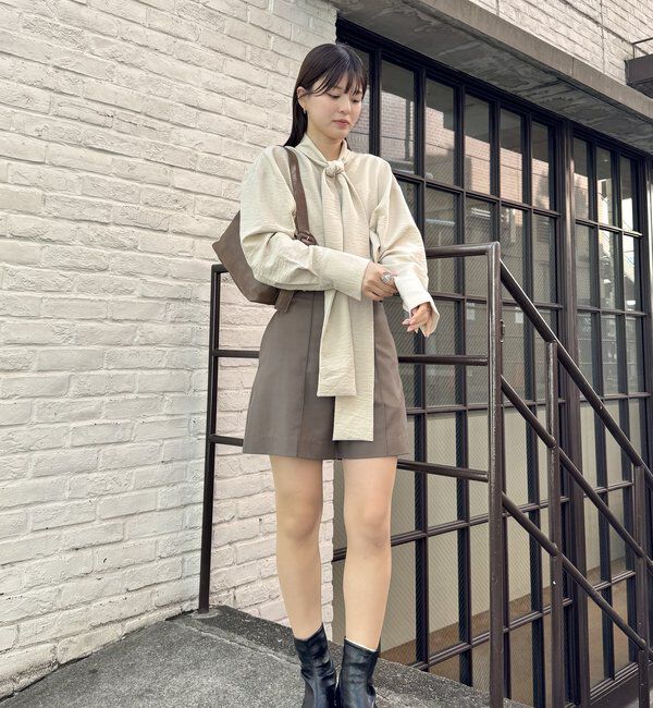  「[mline]サイドベルトショートパンツ」|チノ|