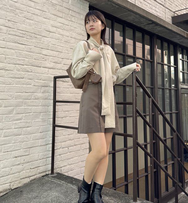  「[mline]サイドベルトショートパンツ」|チノ|