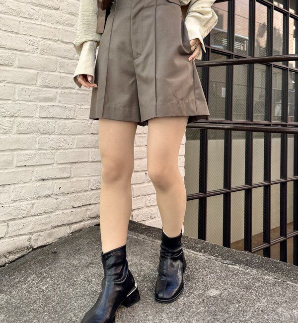  「[mline]サイドベルトショートパンツ」|チノ|