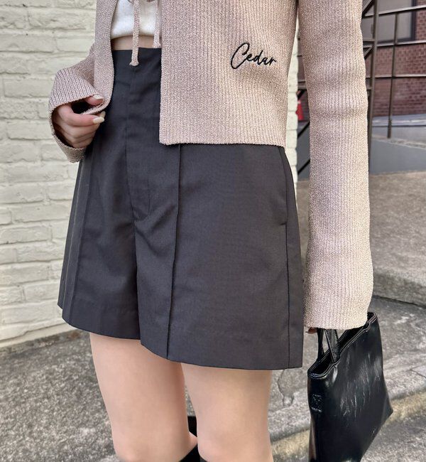  「[mline]サイドベルトショートパンツ」|チノ|