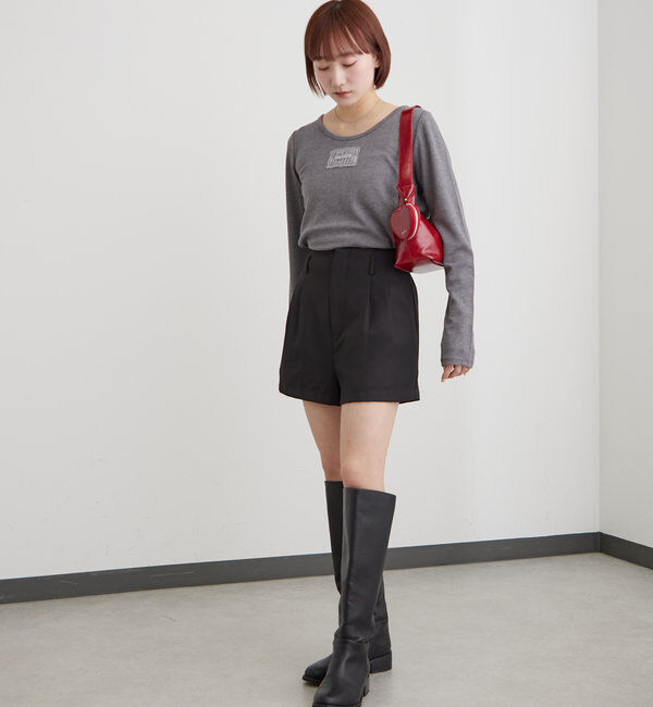  「[mline]シンプルショートパンツ」|チノ|