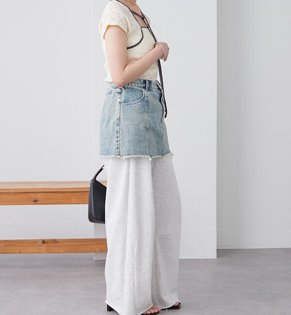  「配色チョーカーカットソー」|Tシャツ・カットソー|