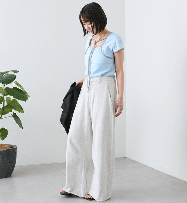  「配色チョーカーカットソー」|Tシャツ・カットソー|