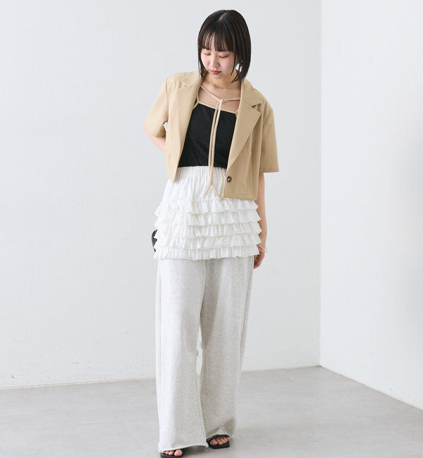  「配色チョーカーカットソー」|Tシャツ・カットソー|