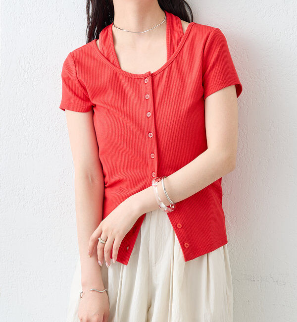  「ホルターレイヤードフレンチ」|Tシャツ・カットソー|