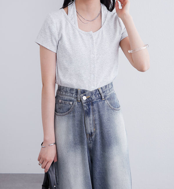 「ホルターレイヤードフレンチ」|Tシャツ・カットソー|