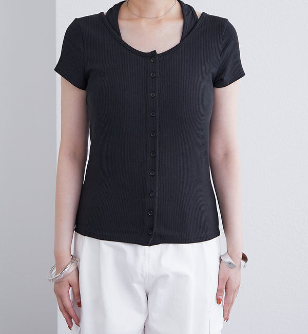  「ホルターレイヤードフレンチ」|Tシャツ・カットソー|