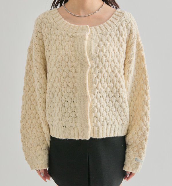  「ポコポコニットカーディガン」|カーディガン|