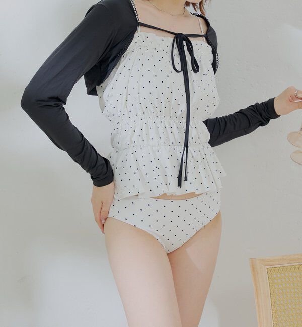  「【水着】ボレロレイヤード3点セット」|ビキニ|